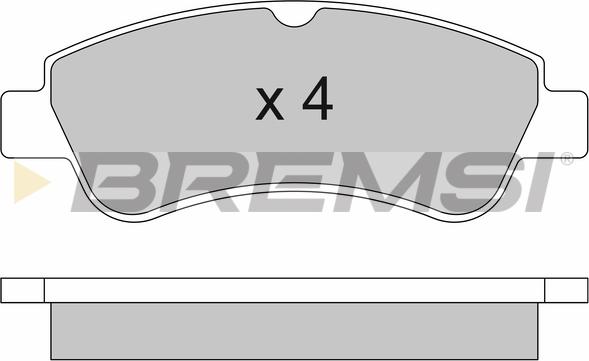 Bremsi BP2928 - Гальмівні колодки, дискові гальма avtolavka.club