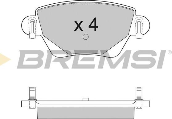 Bremsi BP2927 - Гальмівні колодки, дискові гальма avtolavka.club