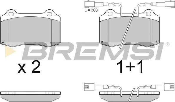 Bremsi BP2979 - Гальмівні колодки, дискові гальма avtolavka.club