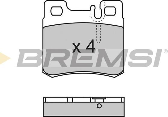 Bremsi BP2495 - Гальмівні колодки, дискові гальма avtolavka.club