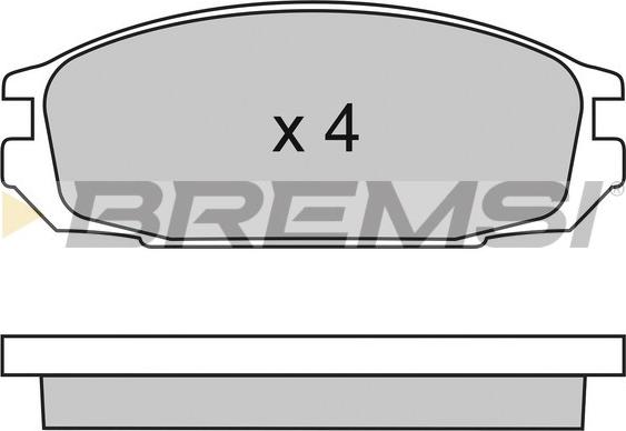 Bremsi BP2445 - Гальмівні колодки, дискові гальма avtolavka.club