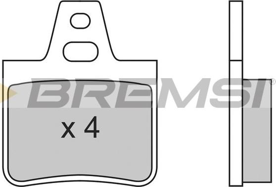 Bremsi BP2455 - Гальмівні колодки, дискові гальма avtolavka.club