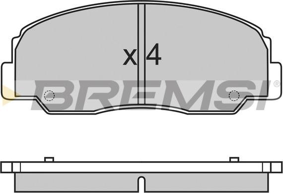 Bremsi BP2461 - Гальмівні колодки, дискові гальма avtolavka.club