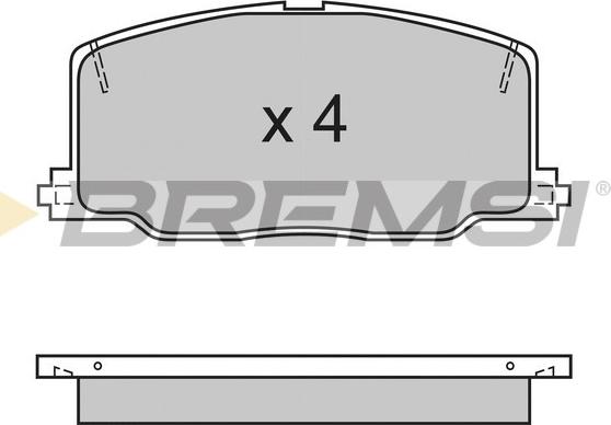 Bremsi BP2411 - Гальмівні колодки, дискові гальма avtolavka.club