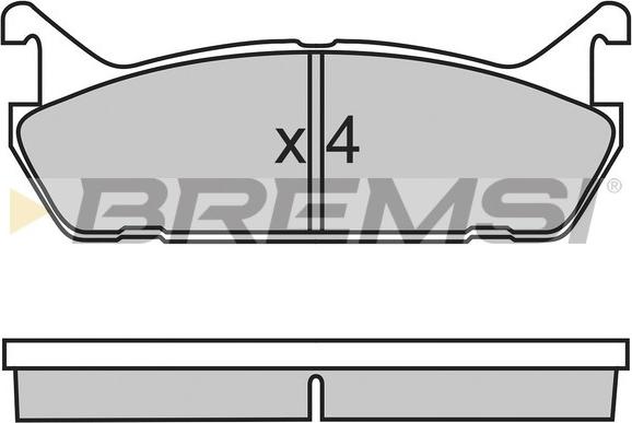 Bremsi BP2488 - Гальмівні колодки, дискові гальма avtolavka.club