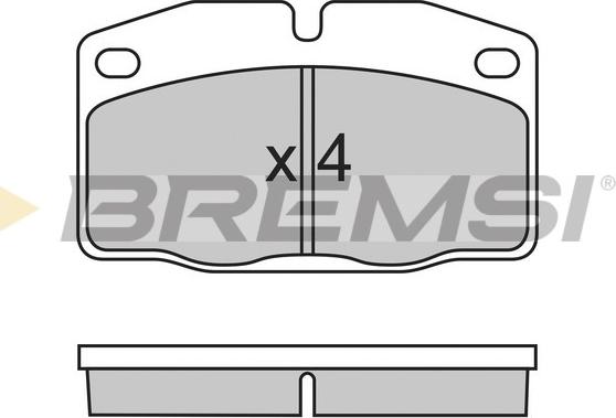 Bremsi BP2487 - Гальмівні колодки, дискові гальма avtolavka.club