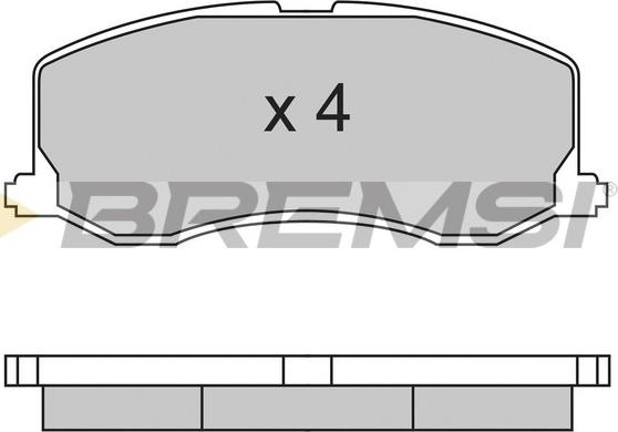 Bremsi BP2596 - Гальмівні колодки, дискові гальма avtolavka.club