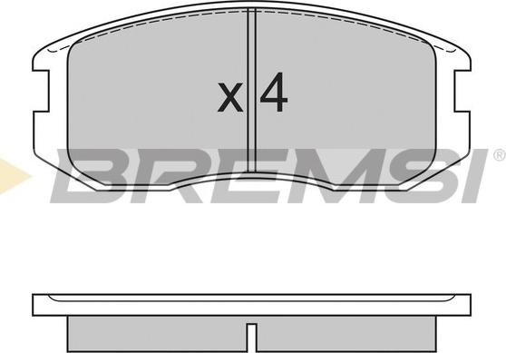 Bremsi BP2558 - Гальмівні колодки, дискові гальма avtolavka.club