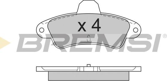 Bremsi BP2562 - Гальмівні колодки, дискові гальма avtolavka.club