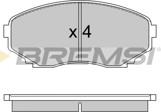Bremsi BP2578 - Гальмівні колодки, дискові гальма avtolavka.club