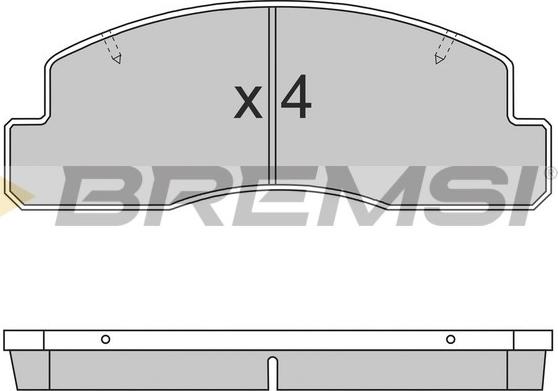 Bremsi BP2696 - Гальмівні колодки, дискові гальма avtolavka.club