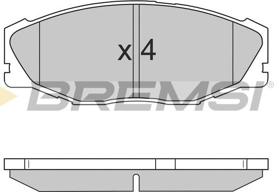 Bremsi BP2697 - Гальмівні колодки, дискові гальма avtolavka.club