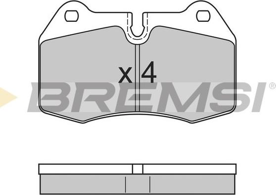 Bremsi BP2660 - Гальмівні колодки, дискові гальма avtolavka.club