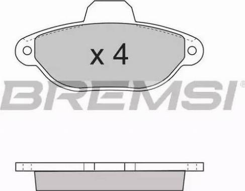 Bremsi BP2600 - Гальмівні колодки, дискові гальма avtolavka.club