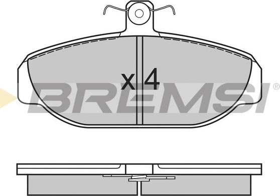 Bremsi BP2616 - Гальмівні колодки, дискові гальма avtolavka.club