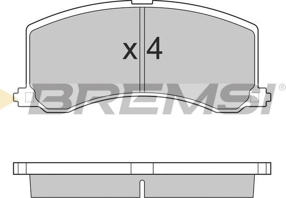 Bremsi BP2684 - Гальмівні колодки, дискові гальма avtolavka.club