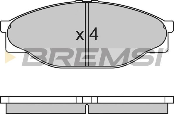 Bremsi BP2633 - Гальмівні колодки, дискові гальма avtolavka.club