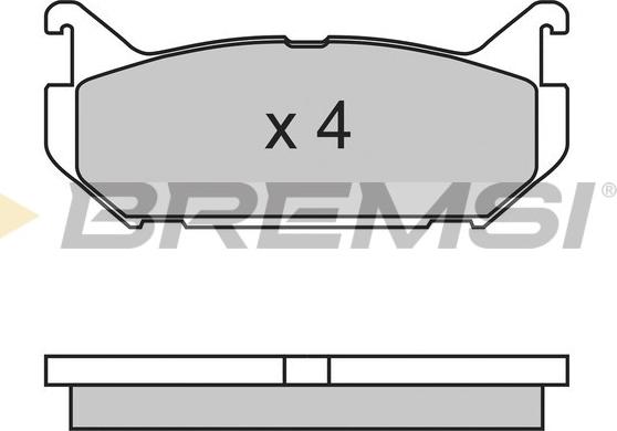 Bremsi BP2632 - Гальмівні колодки, дискові гальма avtolavka.club