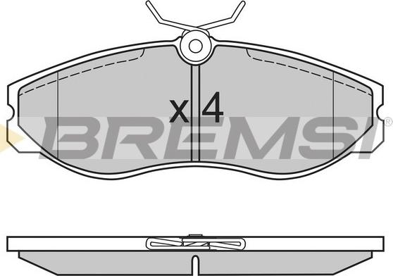 Bremsi BP2624 - Гальмівні колодки, дискові гальма avtolavka.club