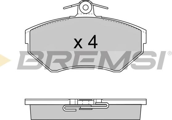 Bremsi BP2674 - Гальмівні колодки, дискові гальма avtolavka.club