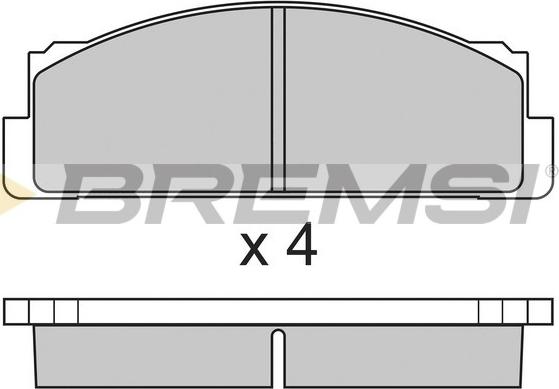 Bremsi BP2004 - Гальмівні колодки, дискові гальма avtolavka.club