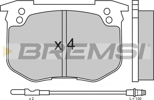 Bremsi BP2159 - Гальмівні колодки, дискові гальма avtolavka.club