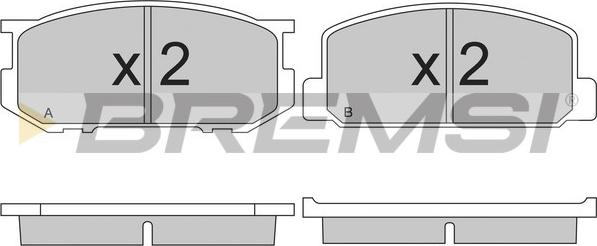 Bremsi BP2165 - Гальмівні колодки, дискові гальма avtolavka.club