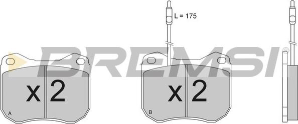 Bremsi BP2118 - Гальмівні колодки, дискові гальма avtolavka.club