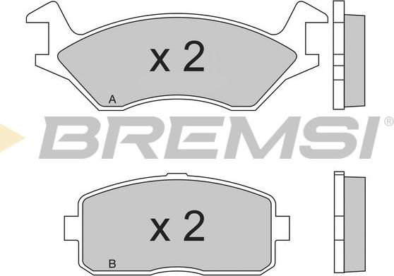 Bremsi BP2189 - Гальмівні колодки, дискові гальма avtolavka.club