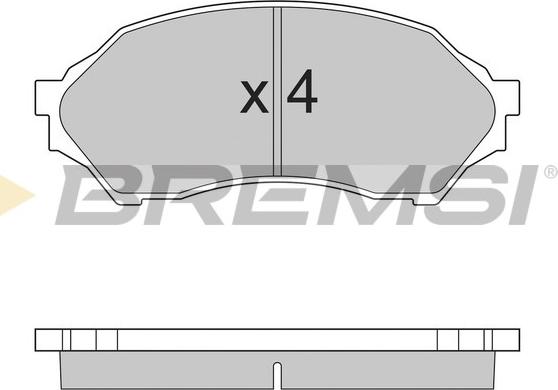 Bremsi BP2895 - Гальмівні колодки, дискові гальма avtolavka.club