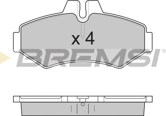 Bremsi BP2845 - Гальмівні колодки, дискові гальма avtolavka.club