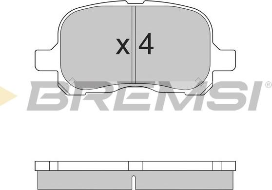 Bremsi BP2859 - Гальмівні колодки, дискові гальма avtolavka.club