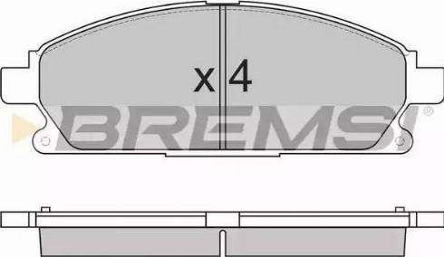 Bremsi BP2857 - Гальмівні колодки, дискові гальма avtolavka.club