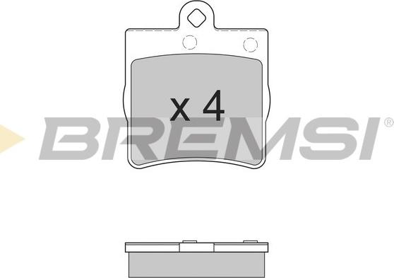 Bremsi BP2861 - Гальмівні колодки, дискові гальма avtolavka.club