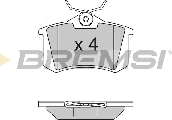 Bremsi BP2806 - Гальмівні колодки, дискові гальма avtolavka.club