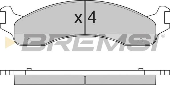 Bremsi BP2830 - Гальмівні колодки, дискові гальма avtolavka.club