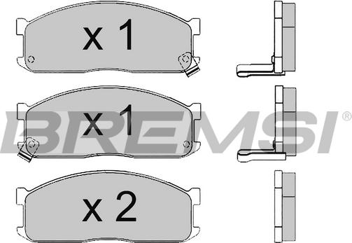 Bremsi BP2390 - Гальмівні колодки, дискові гальма avtolavka.club