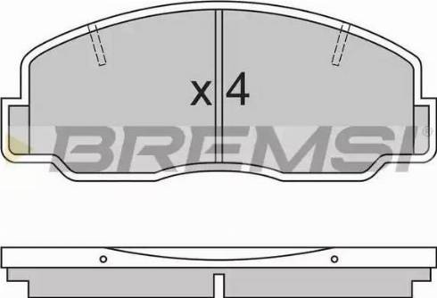 Bremsi BP2305 - Гальмівні колодки, дискові гальма avtolavka.club