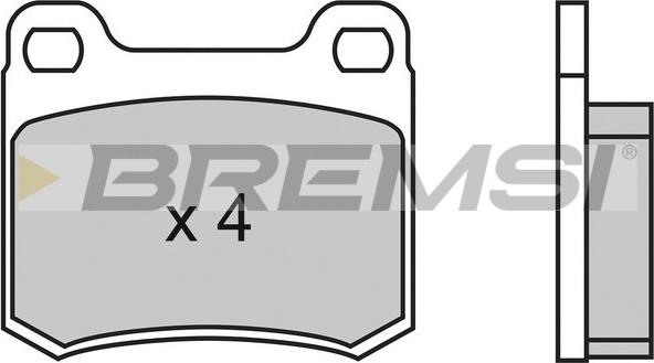 Bremsi BP2314 - Гальмівні колодки, дискові гальма avtolavka.club