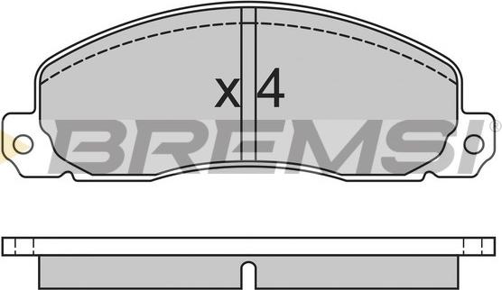 Bremsi BP2312 - Гальмівні колодки, дискові гальма avtolavka.club