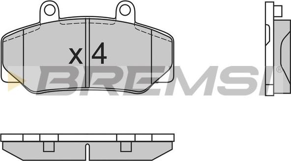 Bremsi BP2386 - Гальмівні колодки, дискові гальма avtolavka.club