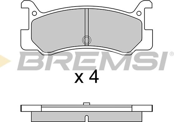 Bremsi BP2328 - Гальмівні колодки, дискові гальма avtolavka.club