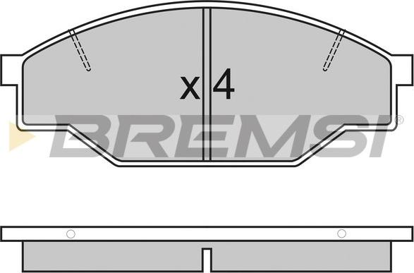 Bremsi BP2322 - Гальмівні колодки, дискові гальма avtolavka.club