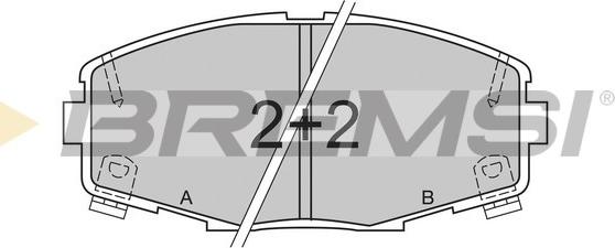 Bremsi BP2378 - Гальмівні колодки, дискові гальма avtolavka.club