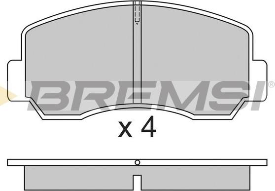 Bremsi BP2296 - Гальмівні колодки, дискові гальма avtolavka.club