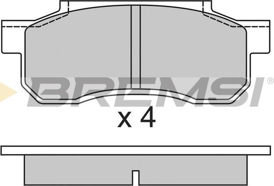 Bremsi BP2292 - Гальмівні колодки, дискові гальма avtolavka.club