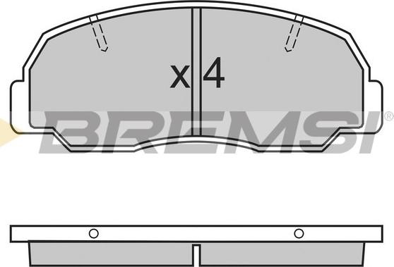 Bremsi BP2297 - Гальмівні колодки, дискові гальма avtolavka.club