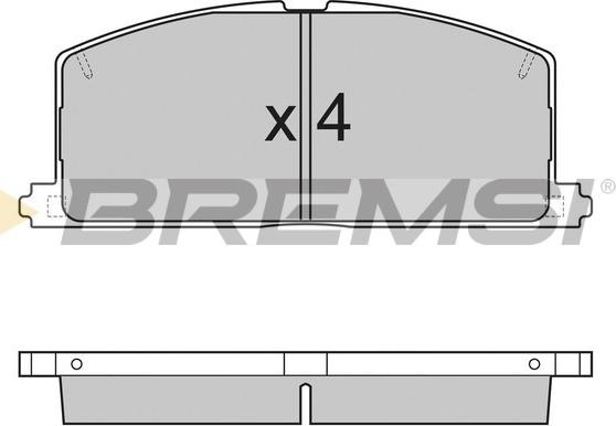 Bremsi BP2255 - Гальмівні колодки, дискові гальма avtolavka.club