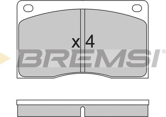 Bremsi BP2213 - Гальмівні колодки, дискові гальма avtolavka.club