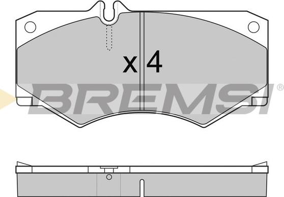 Bremsi BP2238 - Гальмівні колодки, дискові гальма avtolavka.club